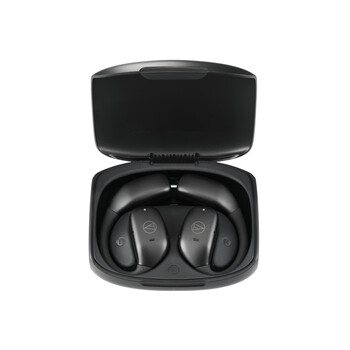 铁三角AC5TW【新品】耳挂式蓝牙耳机户外运动空气传导高清通话蓝牙5.4解放双耳 黑色