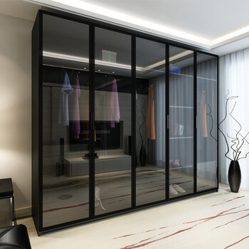 【限时抢购】玻璃门衣柜 玻璃衣柜推拉门简约现代租房经济型组装