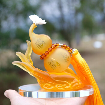 维诺亚 汽车内饰 汽车摆件车载香水创意佛手葫芦香水座汽车内饰用品