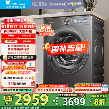 小天鹅 小乌梅2.0 TG100RVICPRO 全自动滚筒洗衣机 10kg