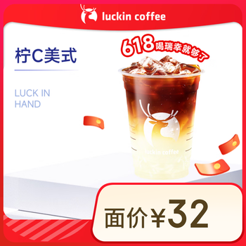 瑞幸咖啡 京东外卖：瑞幸咖啡 柠C美式 大杯 4.16日-4.30日有效 限自提