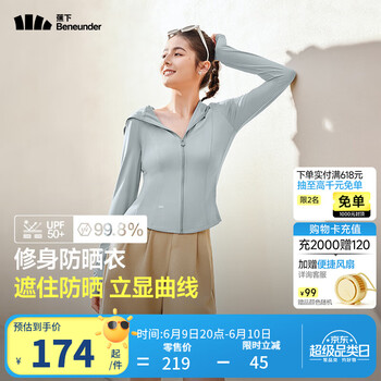 蕉下修身防晒衣女款春季外套遮阳透气防晒服礼物送女友 乌云灰 M