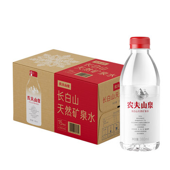 农夫山泉  长白山天然矿泉水 源自长白山 380ml*15瓶 380ml*15瓶*1箱