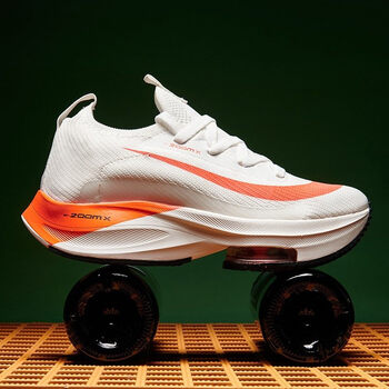 体育生1000米跑鞋男超轻减震夏季透气碳板中考体测专用运 2000白橘 36