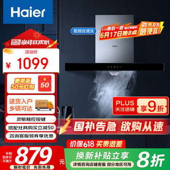 海尔 Haier CXW-219-E900T3S 顶吸式吸油烟机