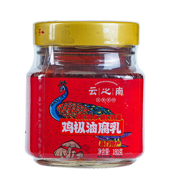 云之南云南鸡枞油腐乳180g 云南特产 豆腐乳 霉豆腐 红油香辣下饭拌饭酱