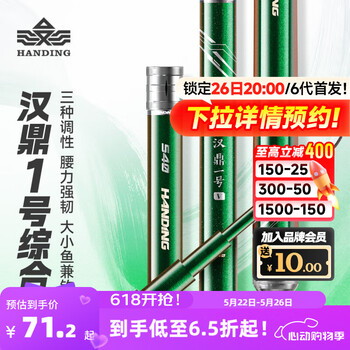 汉鼎一号5代综合竿28 19调钓鱼手杆大综合野钓鲢鳙鲫鱼台钓竿五代鱼竿 2.7m 小综合(10斤内,轻细好抛投)
