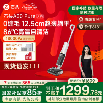 国家补贴：石头 Roborock A30 Pure WD5M11A 无线洗地机