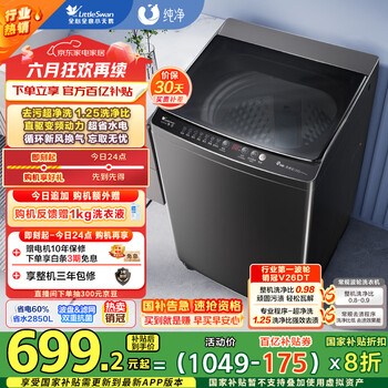 小天鹅 纯净系列 TB100V26DT 变频波轮洗衣机 10kg 金属钛