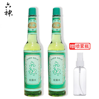 六神花露水经典玻璃瓶老式止痒清香型祛痱 经典款 小瓶95ml*2瓶