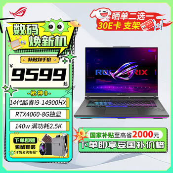 玩家国度 ROG 枪神8 16英寸星云屏 送套装