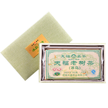 天福茗茶 云南普洱 冰岛青砖 普洱茶 生茶1350克
