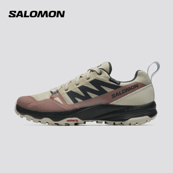 萨洛蒙（Salomon）女款 城市轻户外防水透气稳定抓地运动轻量登山徒步鞋 SALIBA WP 杏色 491031 38 (UK5丨 38)