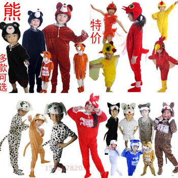 儿童小熊请客童话剧幼儿园动物演出服饰小熊狐