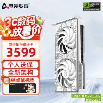 电竞叛客 AX 显卡 RTX 5060Ti X2W 16G
