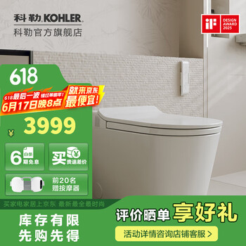 科勒 KOHLER 星逸智能马桶厕所智能坐便器卫生间一体机马桶 305mm坑距前净柔泉版+喷嘴替换装