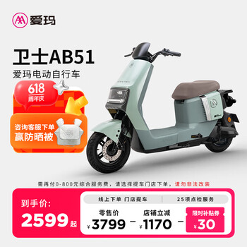 爱玛 卫士AB51 长续航电动自行车 TDR8106Z