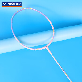 威克多(VICTOR)胜利入门级羽毛球拍 小铁锤/大铁锤PRO进攻型超轻高磅运动球拍 小铁锤TK-HMRL(已穿线) 果冻 5U