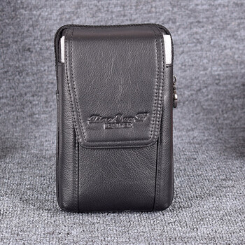 6寸6.8寸7寸牛皮手机包斜挎小包包 黑色