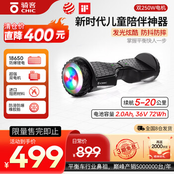 骑客 电动平衡车 ES23黑色