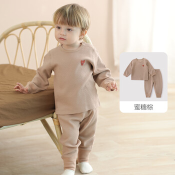 巴厘小猪 宝宝秋衣秋裤家居内衣套装 上衣＋裤子套装（3色可选）
