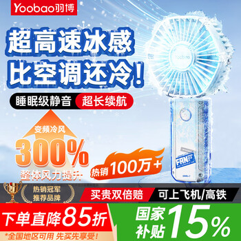 移动端、京东百亿补贴：羽博 手持小风扇