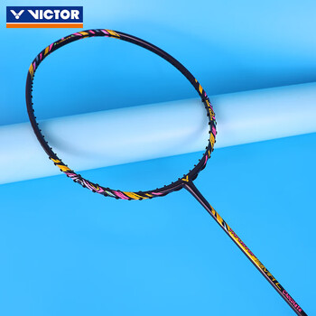 VICTOR 小铁锤TK-HMRL 入门级羽毛球拍 进攻型超轻高磅运动球拍 （已穿线） 巧克力 5U