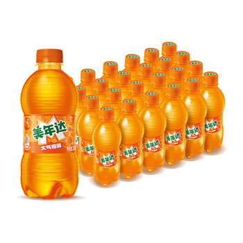 美年达 pepsi 百事 美年达橙味碳酸饮料300ml*24瓶