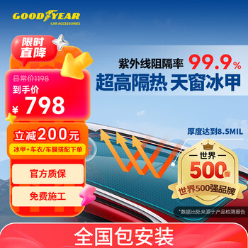 固特异 TPU天窗冰甲膜 防晒防爆 2*1.5米