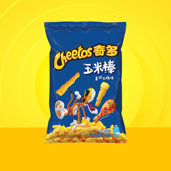 乐事（Lay's） 经典/大波浪/奇多系薯片 玉米棒40g/50g 单袋装办公室休闲零食 【奇多】美式火鸡味50克