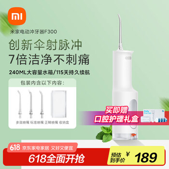 米家 MIJIA F300 冲牙器 烟纱白