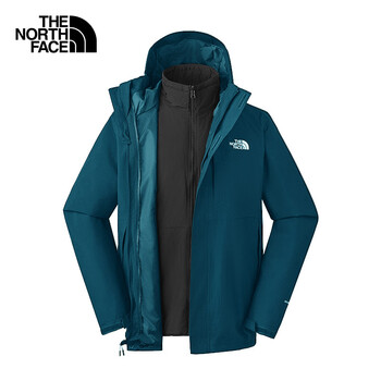 The North Face北面冲锋衣三合一男户外保暖棉内胆81RN 夜泊蓝/5LO XL