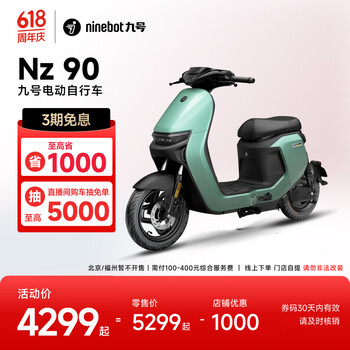 九号 Nz 90 电动自行车 48V25Ah锂电池