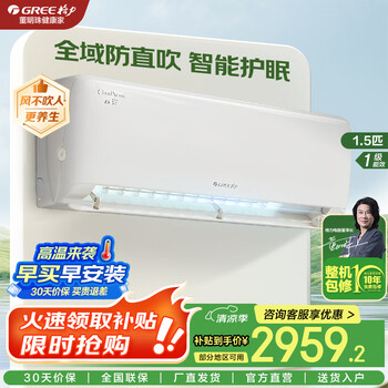 格力 GREE 空调挂机 云霓  大1.5匹 一级能效