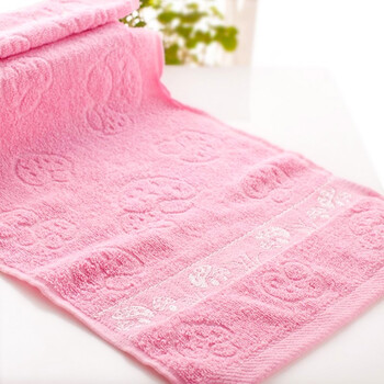 纯棉提心毛巾 粉色