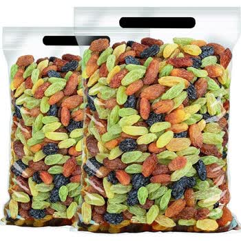 四色葡萄干无核新疆大颗粒提子绿红香妃多彩 四色葡萄干 500g*1袋