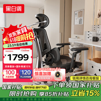 黑白调E3 Pro 4代人体工学椅电脑椅子办公椅电竞椅人工力学座椅