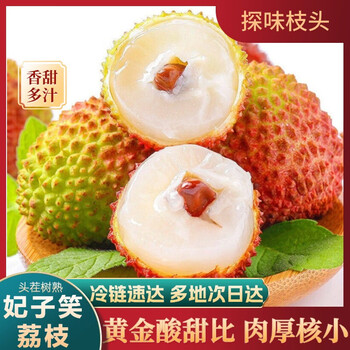 京地达 海南妃子笑荔枝净重4.5斤单果18g+时令水果源头直发