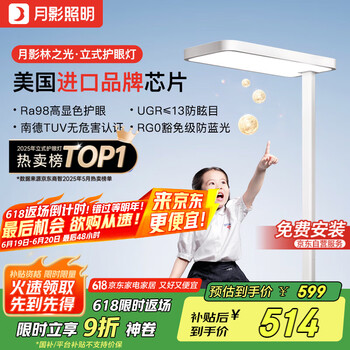月影家居 月影林之光护眼大路灯儿童全光谱学习台灯桌面钢琴立式落地灯 Air版6500LM