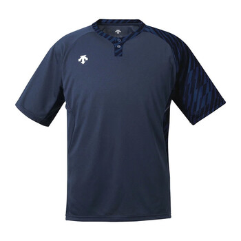 迪桑特（DESCENTE）短袖T恤男士休闲半袖运动速干透气上衣新款 DB127 日本直邮 DNVY [深蓝色] L