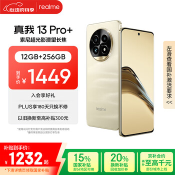 realme 13 Pro+ 5G手机 12GB+256GB 莫奈金
