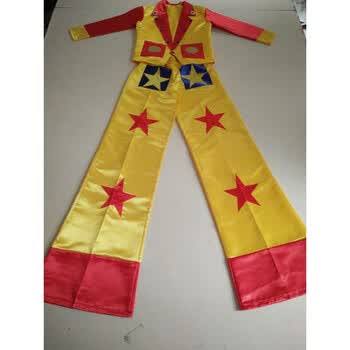 小丑高跷服装化装舞会夏季扮演服演出装扮男女款店长. 花色 均码