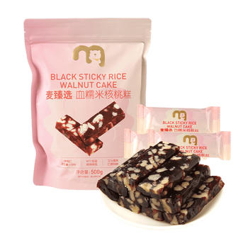麦臻选【麦德龙超市】血糯米核桃糕袋装新中式糕点香甜零食独立装500g