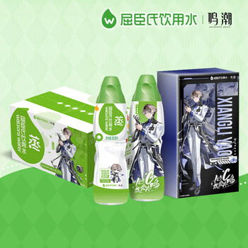 屈臣氏蒸馏水×鸣潮相里要款 饮用水500mL*22整箱瓶装(随箱赠礼盒1份)