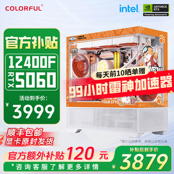七彩虹 COLORFUL 橘猫RTX4060 Ti 主机 13代i5 13400F
