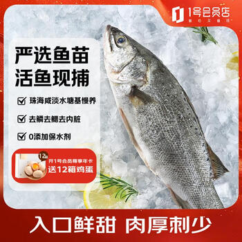 1号会员店（One’s Member）零添加保水剂白蕉三去海鲈鱼 1000g（500g*2） 海鱼 海鲜水产