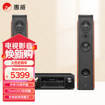 惠威（HiVi）D3.2F+天龙X540 功放 音响 家庭影院套餐2.0声道 客厅高保真落地音箱 木质 HiFi