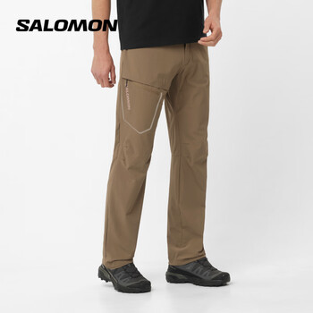 萨洛蒙（Salomon）男款 城市轻户外防泼水舒适透气轻薄徒步休闲长裤 WAYFARER PANTS 花菇棕 C22166 M 175/82A(50R)