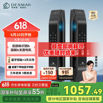 德施曼 指静脉智能锁 防盗门可视猫眼智能门锁电子锁密码锁 大圣 Q5MS