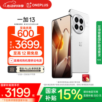 一加 13 高通骁龙 8 至尊版 6000mAh 冰川电池 旗舰影像 OPPO AI游戏5G手机 白露晨曦 16GB+512GB